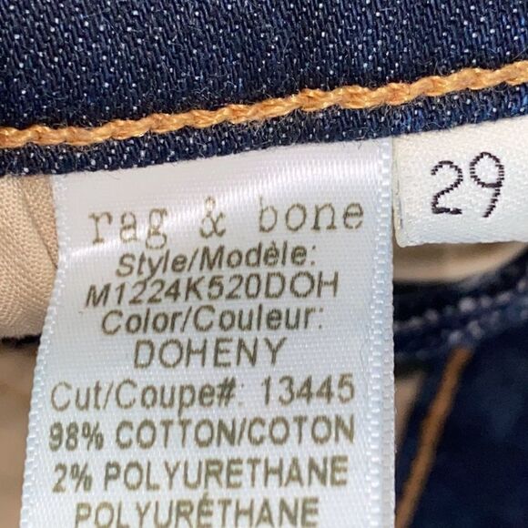 Rag & Bone Standard Issue Fit 1 Skinny Leg M1224K520DOH Color DOHENY - Picture 7 of 12